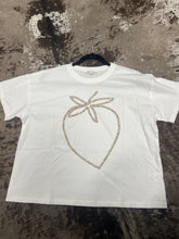 Load image into Gallery viewer, Wishlist Woman’s Strawberry Contrast Knit Tee