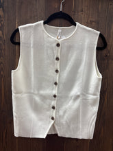 Load image into Gallery viewer, Button Up Sweater Vest.
