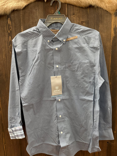 Ariat Men’s Leonard LS Light Blue Shirt