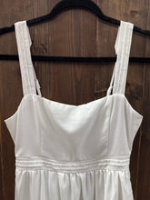 Load image into Gallery viewer, White Lace Trim Midi Dress
