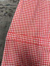 Load image into Gallery viewer, Red &amp; White Gingham Midi Skirt