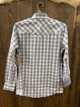 Load image into Gallery viewer, Ariat Men’s WF Dash Fitted LS Blue Multi Plaid Snap Shirt