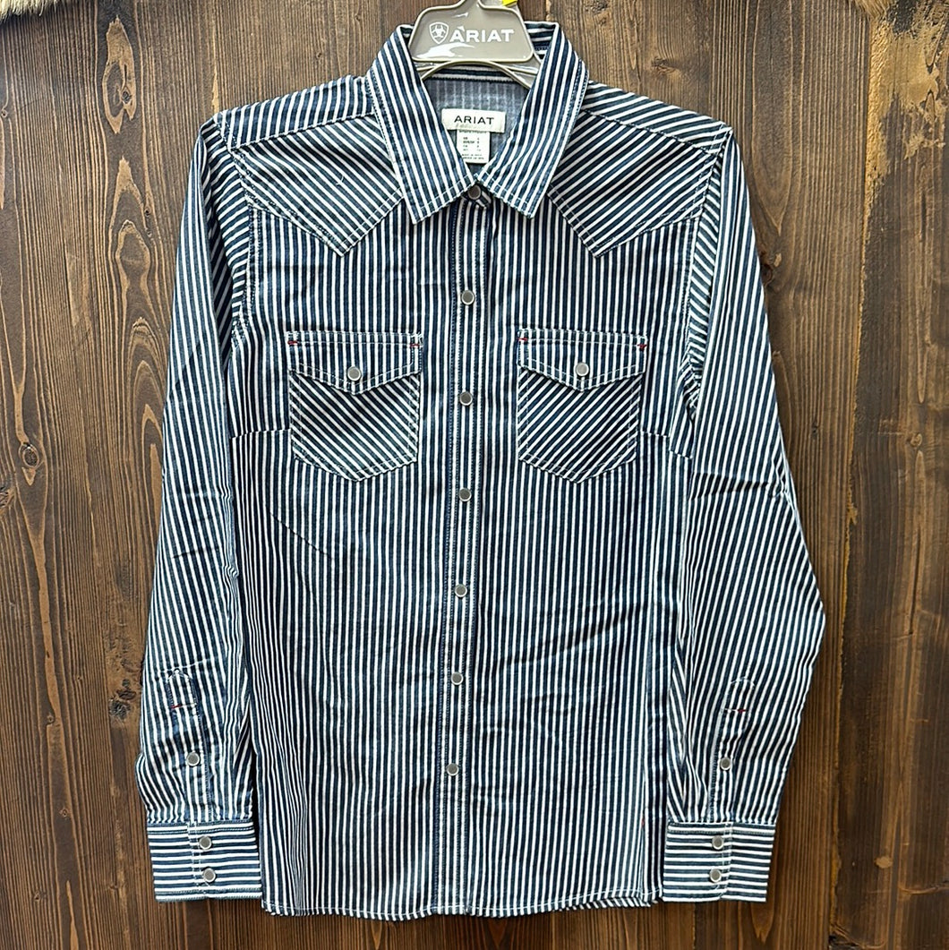 Women’s Ariat RailRoad Stripe LS Snap Shirt