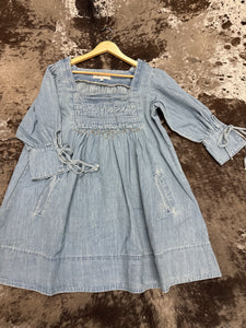 blue floral occasion dress Prose Dress in Denim main image 0