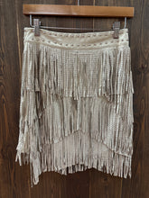 Load image into Gallery viewer, Women’s Metal Stud Layered Fringe Skirt