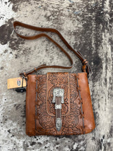Load image into Gallery viewer, Women’s Justin Embossed Crossbody With Buckle