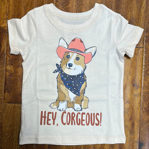 Cruel Girls “Hey Corgeous” Light Pink Tee.