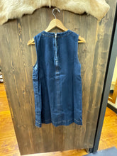 Load image into Gallery viewer, Sleeveless Exposed Seam Denim Mini Dress