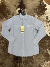Load image into Gallery viewer, Men’s Wrangler Blue LS Snap Up