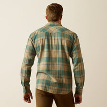 Load image into Gallery viewer, Ariat Mens Huxlee Retro Deep Teal Snap Up Shirt.
