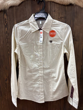 Load image into Gallery viewer, Women’s Cinch Cream Striped LongSleeve Button Up