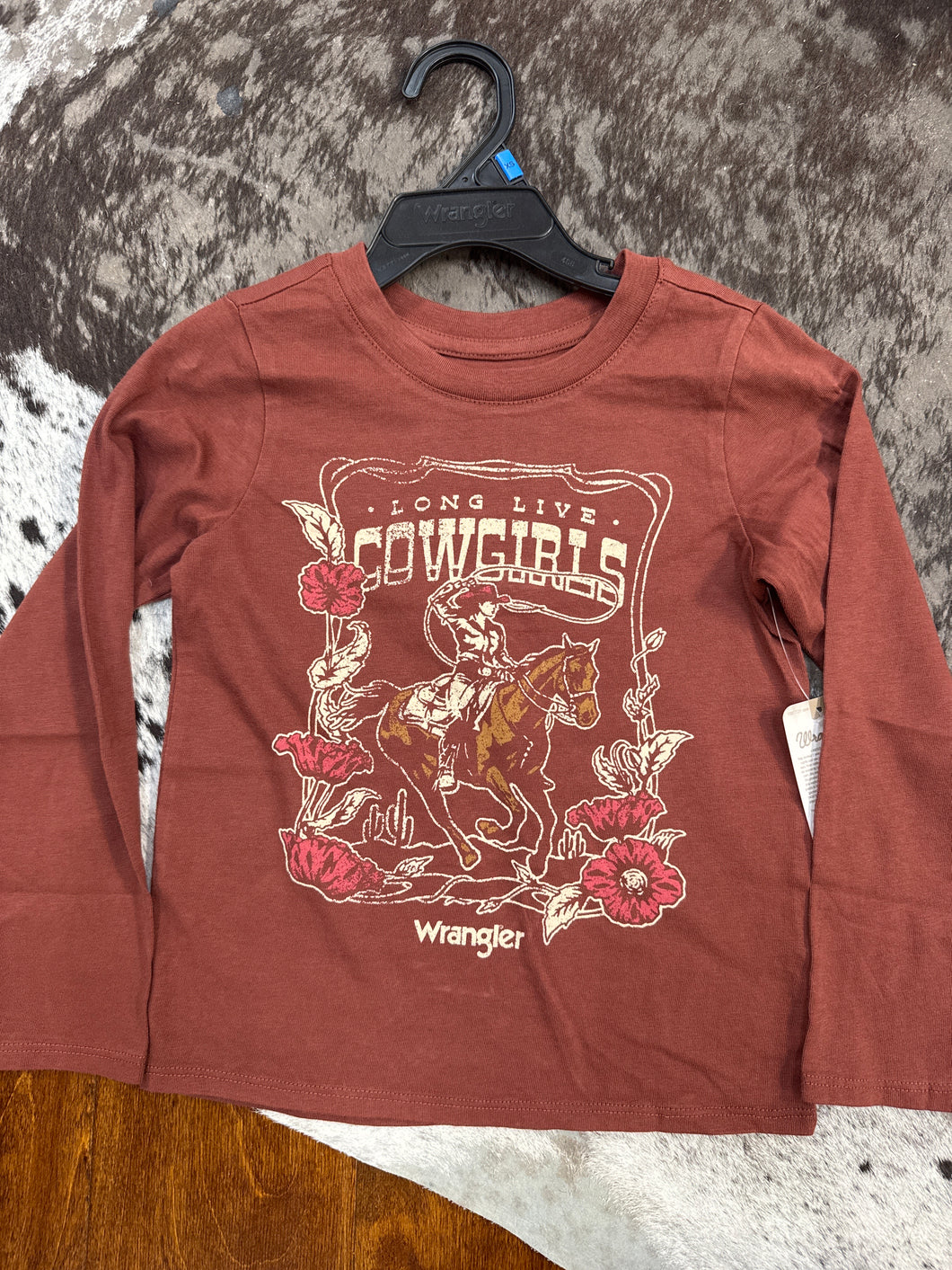 Wrangler Girl’s Long Live Cowgirl Tee