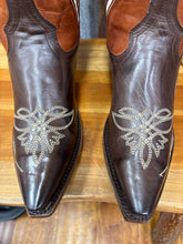 Load image into Gallery viewer, Women’s Stetson Amelia Chocolate Brown Snip Toe Boot