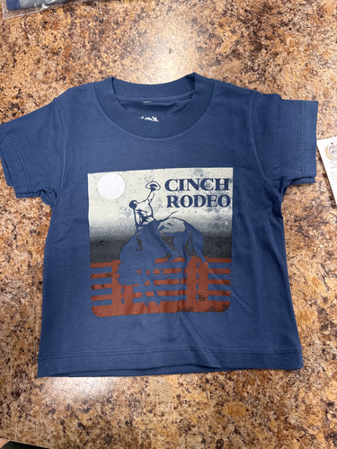 Boys Cinch Short Sleeve Navy Tshirt