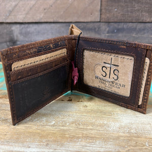 STS Croc Money Clip Wallet