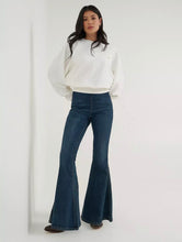 Load image into Gallery viewer, Wrangler Women’s Lainey Wilson Dark Denim Wash Pull On Bellbottoms