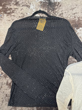 Load image into Gallery viewer, Women’s Zutter Rhinestone LS Mesh Top