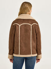 Load image into Gallery viewer, Women’s Wrangler Faux Shearling Barn Coat.