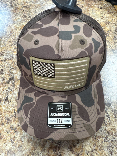 Men’s Ariat Camo Flag Hat