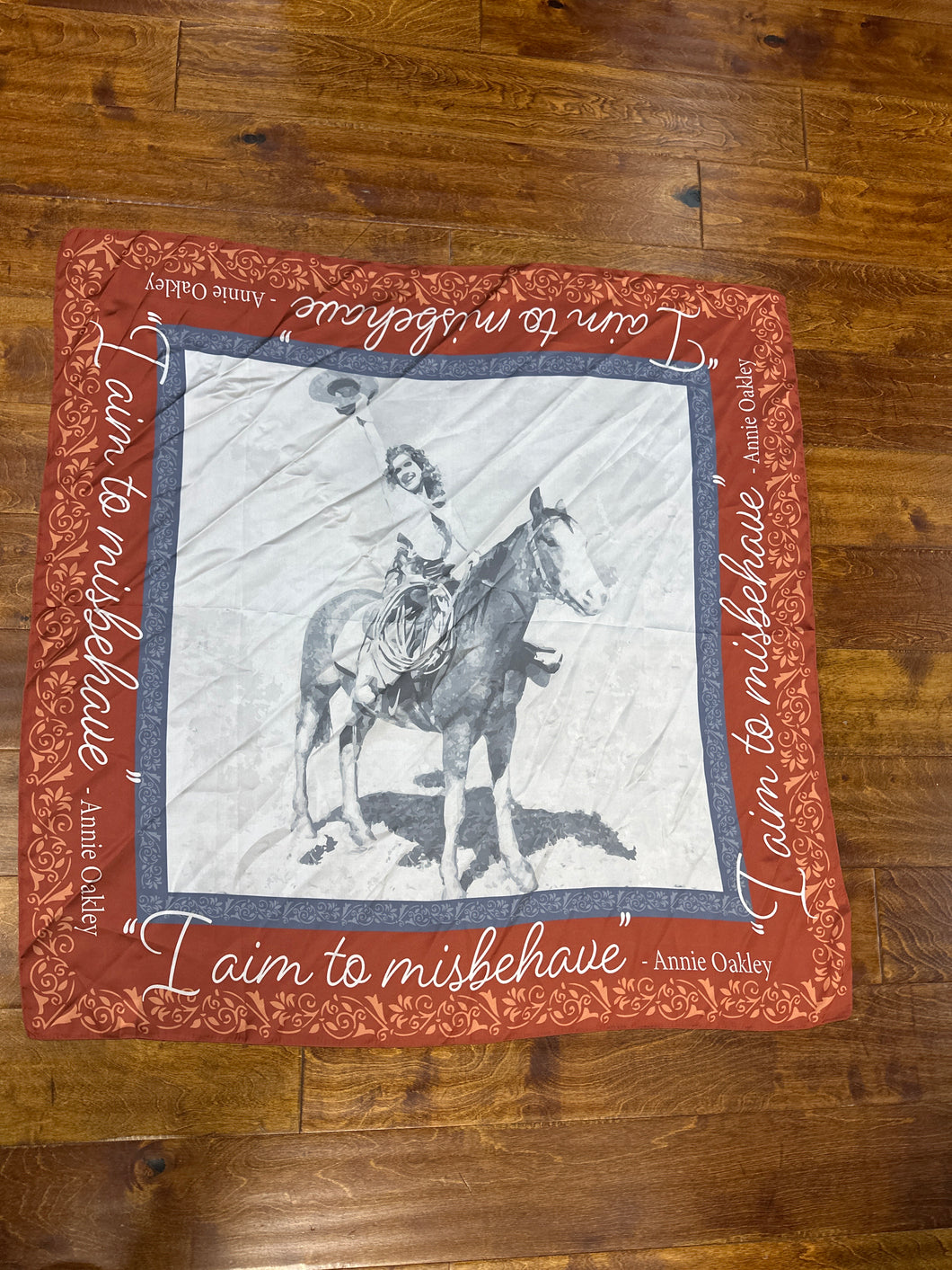 “I aim to misbehave” Silk Wild Rag.