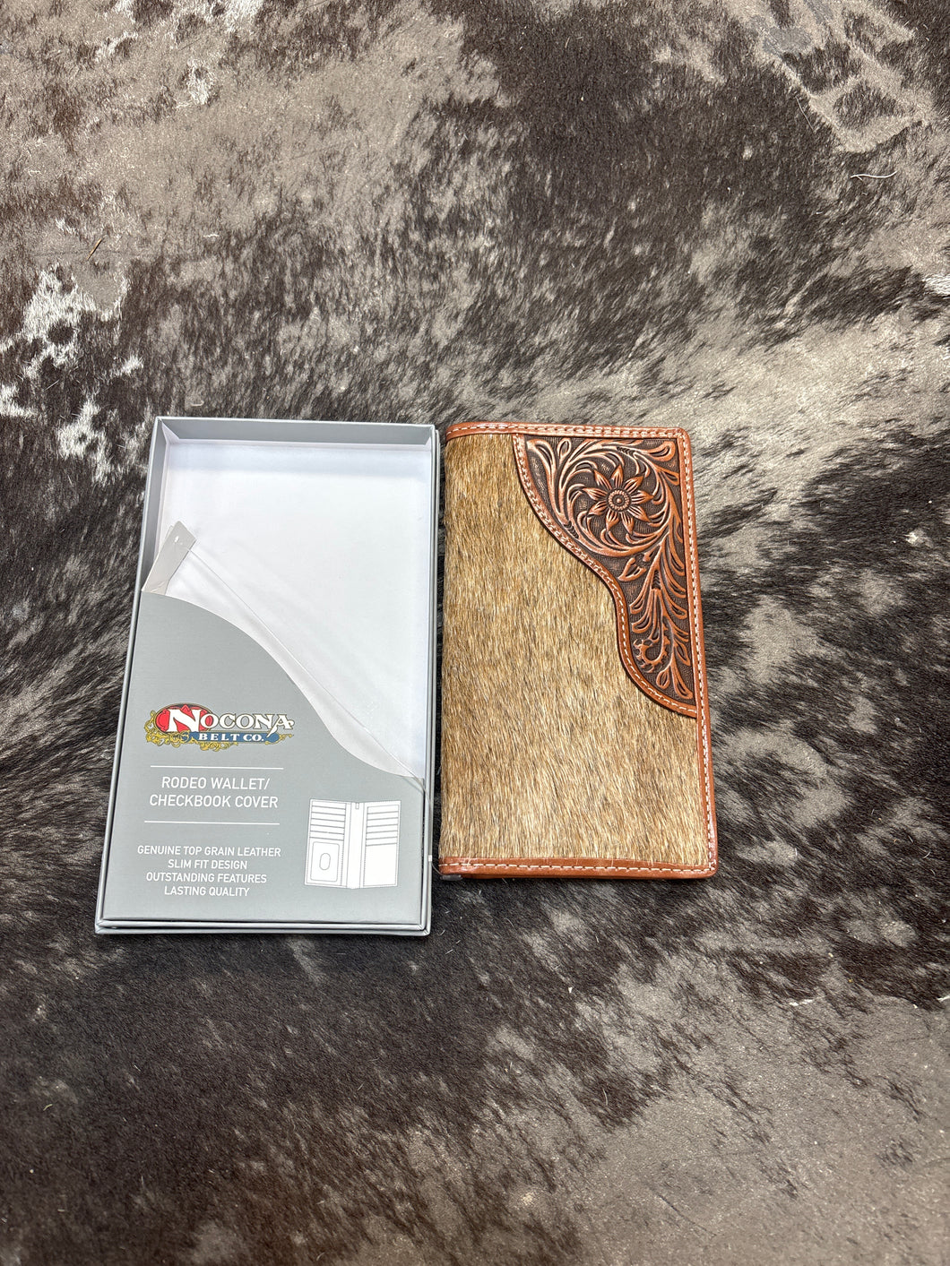 Nocona Leather & Cowhide Rodeo Wallet