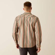Load image into Gallery viewer, Ariat Hawk Retro Fit Dark Grey Striped Snap Up.
