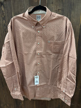 Load image into Gallery viewer, Men’s Orange Cinch Long Sleeve Button Up