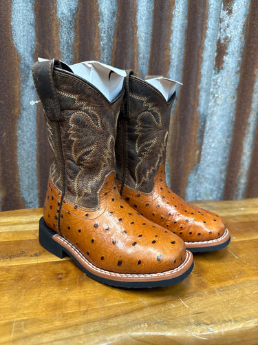 Boys Dan Post Ostrich Boot