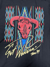 Load image into Gallery viewer, Men’s Bad Company Black Short Sleeve T-shirt With Multicolored Western Logo