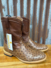 Load image into Gallery viewer, Men’s Dan Post Tobacco Ardor Full Quill Ostrich Boot