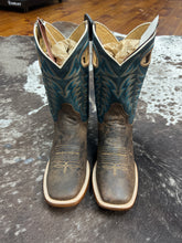Load image into Gallery viewer, Men’s Roper Ride ‘em Brown Square Toe