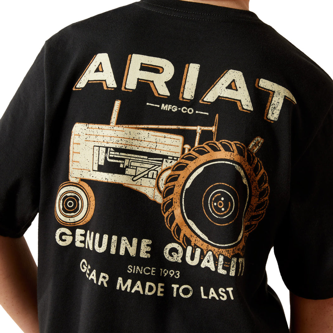 Ariat Youth Boy's Gramps Tractor Solid Black T-Shirt