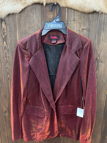 Women’s Rock & Roll Red Iridescent Blazer