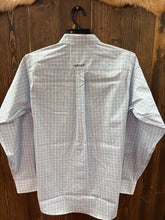 Load image into Gallery viewer, Men’s Ariat Crystal Blue Plaid Everything Series Long Sleeve Button Up