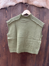 Load image into Gallery viewer, Women’s Green Mock Neck Knit Top