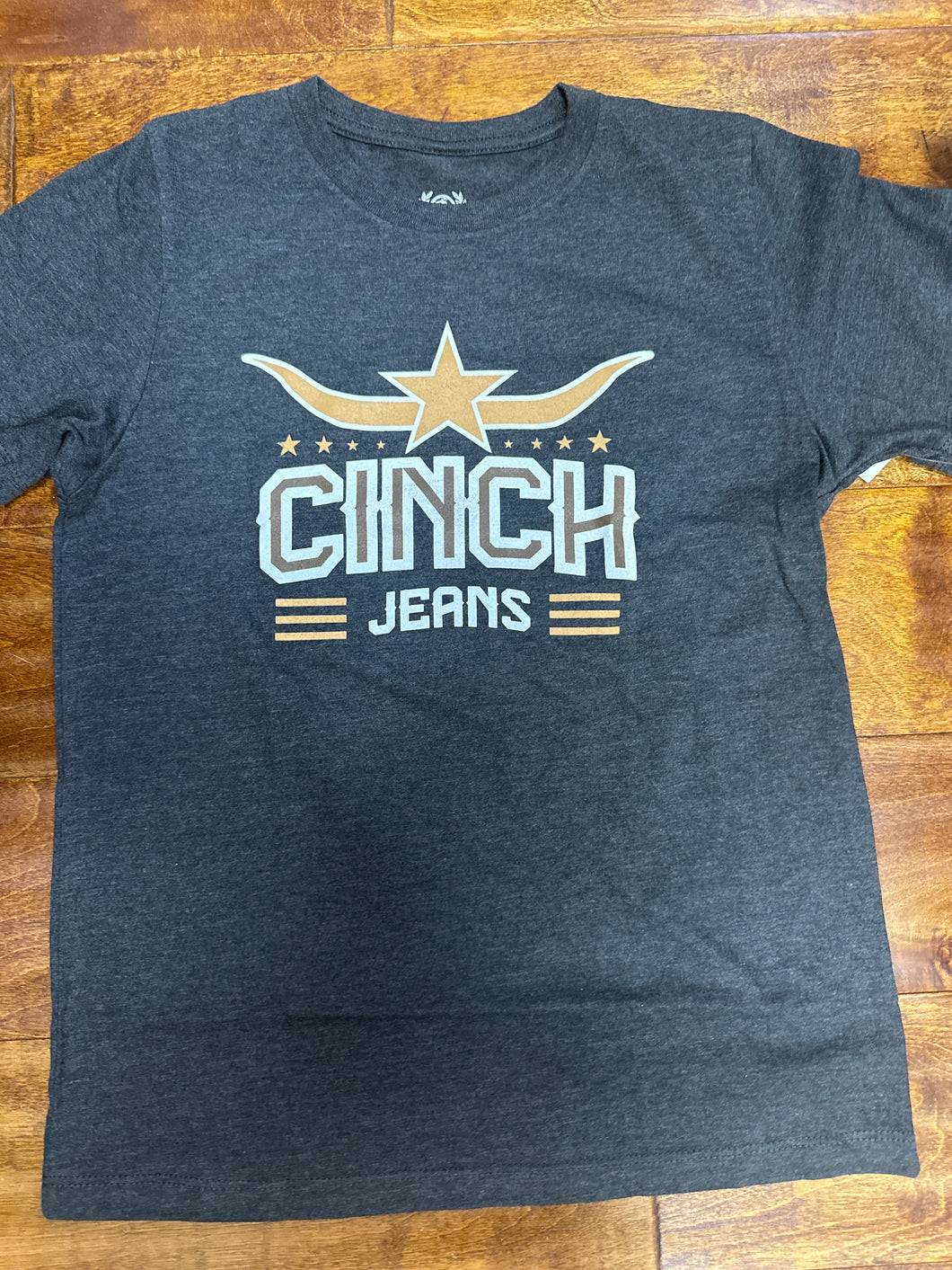 Boys Cinch Charcoal Tee.