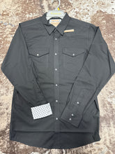 Load image into Gallery viewer, Men’s Ariat Black LS Snap