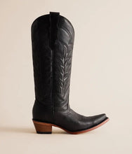 Load image into Gallery viewer, Women’s Circle G Black Embroidery Tall Top Snip Toe Boot