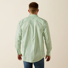 Load image into Gallery viewer, Men’s Ariat Pierson Light Green/White Button Up Shirt.