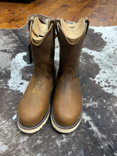 Load image into Gallery viewer, Men’s Distressed Brown Pull-On H2O Comp Toe
