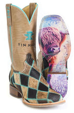 Load image into Gallery viewer, Tin Haul Gals Pet Me Square Toe Boots.
