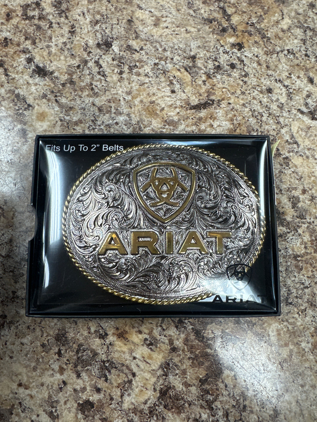Ariat Logo Belt Buckle.