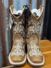Load image into Gallery viewer, Girl’s Old West Stitched Square Toe Boot