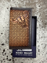 Load image into Gallery viewer, 3D Skull Rodeo Wallet