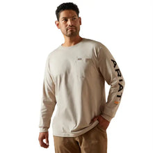 Load image into Gallery viewer, Men's Rebar Cotton Strong Standard Logo Pocket Long Sleeve T-Shirt.