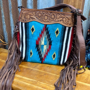 American Darling Turquoise Aztec Purse
