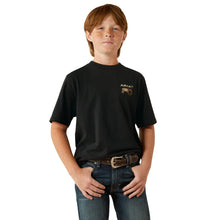 Load image into Gallery viewer, Ariat Youth Boy&#39;s Gramps Tractor Solid Black T-Shirt