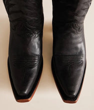 Load image into Gallery viewer, Women’s Circle G Black Embroidery Tall Top Snip Toe Boot