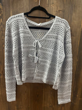 Load image into Gallery viewer, Crochet Sweater Cardigan.