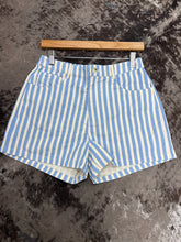 Load image into Gallery viewer, Sky &amp; Cream Stripped Shorts